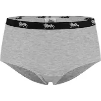 Lonsdale Katoenen slipjes met logo voor dames (Grijs Marl Marl)