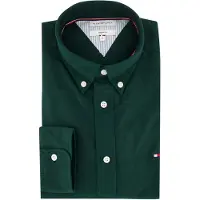Tommy Hilfiger Overhemd 'Heritage' donkergroen