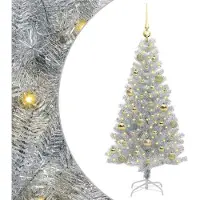 vidaXL Kerstboom Zilver 120 cm PET