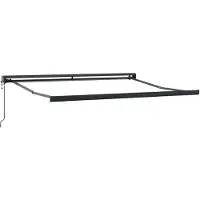 vidaXL Markies, antraciet, 3 x 2,5 m, metaal