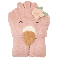 Little Dutch Blooming Safari Badjas - Flamingo - Roze - 86/92