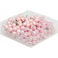 Othmar decorations Glazen Kerstballen Roze Baby Pink 2cm 36 Stuks met Draad