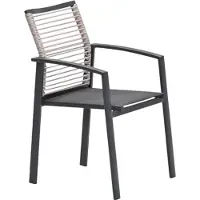 Garden Impressions Cosmo dining fauteuil - rope natural - gevuld textileen