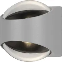 Konstsmide Wandlamp Bitonto | wit | Aluminium/helder glas | High Power LED | 2x5,5W | IP54 | 7884-250