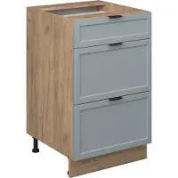 Vicco Keukenonderkast Fame-Line Licht blauw-grijs 50 cm zonder werkblad, Model 50808