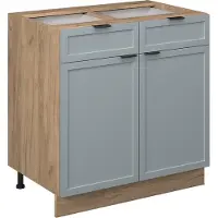 Vicco Keukenonderkast Fame-Line Licht blauw-grijs 80 cm zonder werkblad, Model 50784