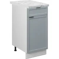 Vicco Keukenonderkast Fame-Line Licht blauw-grijs 40 cm , WB Marmer, Model 50597