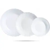 Luminarc Feston Servies voor 6 Personen - 18 Delig Wit