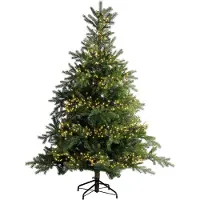 Lumineo Ledcluster 28 meter 3000 LED zwart/soft gold