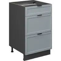 Vicco Keukenonderkast Fame-Line Licht blauw-grijs 50 cm zonder werkblad, Model 50690