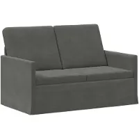 vidaXL - 2-zitsbank - Donkergrijs - 130 - x - 81 - x - 82 - cm - Corduroy - stof