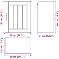 vidaXL Keukenplanken, 2 stuks, Lucca, ambachtelijk eikenfineer