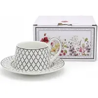 Queen Isabell Moderne Mok 300ml met Geometrisch Patroon