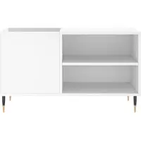 vidaXL Platenkast 85x38x48 cm bewerkt hout wit