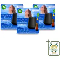 Air Wick 3 x Essential Mist - Automatische Luchtverfrisser Kit - Innerlijke Rust - Eucalyptus & Lavendel - Wasstrips - Luchtverfrisser - Aromatherapie - Eucalyptus - Lavendel - Rustgevende Geur