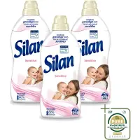 Silan 3 x – Wasverzachter – Sensitive – 1144 ml - Wasstrips - Wasverzachter - Gevoelige Huid - Hypoallergene - Huidvriendelijk - Wasgoed Zachtheid