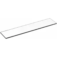 Keuco KE Cristallinglaspl. Plan 14910 - unten mattiert,ohne Grünk.550x120mm, 14910005500
