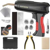 HDeye 200W 2-in-1 kunststof lasapparaat – autoreparatieset voor bumpers, met 1000 nietjes en 56 lasstaven, 220V