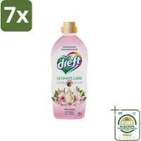 Dreft 7 x - Ultimate Care - Wasverzachter - Roze Bloem - Anti-Veroudering - 40 Wasbeurten - Grootverpakking - Wasverzachter - Anti-aging - Kleurbescherming - Wasgoed Verzorging - Roze Bloem Geur