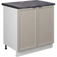 Vicco Wastafelkast Fame-Line GrijsBeige 80 cm , WB Antraciet, Model 50399