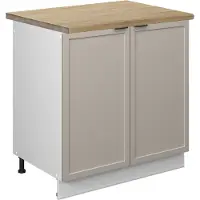 Vicco Wastafelkast Fame-Line GrijsBeige 80 cm , WB Eik, Model 50400