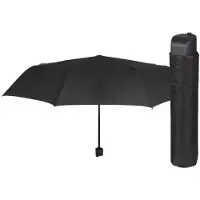 Perletti zwarte paraplu, handmatig, zwart, Italiaanse stijl