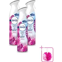 Febreze 3 x Amethist Luchtverfrisser Spray - Frisse Bloemen Geur - 300ml - Bulkverpakking - Luchtverfrisser - Douchemop - Geurverwijdering