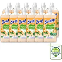 Soupline 12 x - Wasverzachter - Oranjebloesem - 52 Wasbeurten - 1.3L - Grootverpakking - Vaatwasstrips - Wasverzachter - Plantaardige Zachtheid - Oranje Bloesem - Zachte Was - Natuurlijke Zachtheid