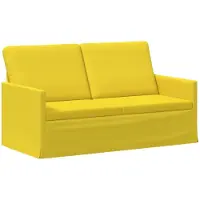 vidaXL - 2-zitsbank - Licht - Geel - 150 - x - 81 - x - 82 - cm - Stof