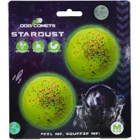 Dog Comets Ball Stardust Groen M 2-pack