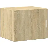 vidaXL Opbergkast smal 50x42,5x225 cm bewerkt hout sonoma eikenkleurig