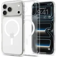 Spigen Ultra Hybrid Backcover MagSafe voor de Apple iPhone 18 Pro / 17 Pro - Frost White
