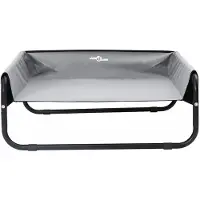 vidaXL Hondenbed Lichtgrijs 85 x 85 x 33 cm Staal