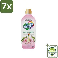 Dreft 7 x - Ultimate Care - Wasverzachter - Roze Bloem - Anti-Veroudering - 40 Wasbeurten - Grootverpakking - Wasverzachter - Kleurbescherming - Anti-veroudering - Collageen - Roze Geur