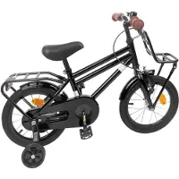 vidaXL Kinderfiets 14 Inch voor 3-5 jaar oud Zwart