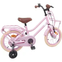 vidaXL Kinderfiets, 12 inch, geschikt voor kinderen van 2-4 jaar, lichtroze