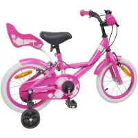vidaXL Kinderfiets 16 Inch voor 4-6 jaar oud Roze