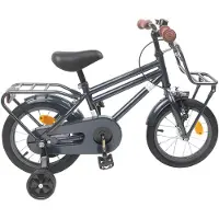 vidaXL - Kinderfiets - 16 - Inch - voor - 4-6 - jaar - oud - Donkergrijs