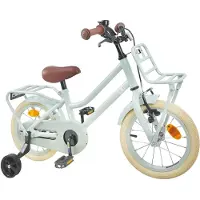 vidaXL Kinderfiets, 14 inch, geschikt voor kinderen van 3-5 jaar, lichtgroen