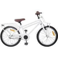 vidaXL Kinderfiets 20 Inch voor 6-11 jaar oud Wit