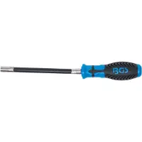 Bgs 7827, flexibele schroevendraaier met zeskantkop, lengte 280 mm, 7 mm