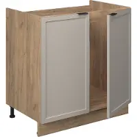 Vicco Wastafelkast Fame-Line GrijsBeige 80 cm zonder werkblad, Model 50315