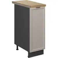 Vicco Apotheekkast Fame-Line GrijsBeige 30 cm , WB Eik, Model 50291
