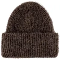 Pieces Pcbera Wollen Muts Dames Bruin ONE SIZE