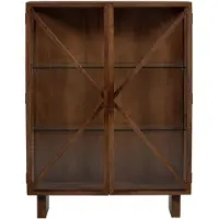 Woood Kella Kast 2-Deurs - Mango Hout - Naturel - 132x100x44