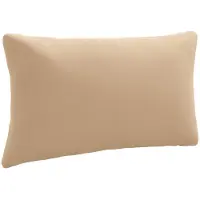 vidaXL Rugkussen PUTTEN 100% Polyester Zand 70 x 40 x 15 cm