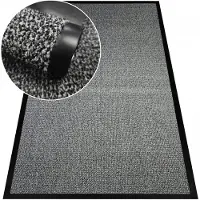 Oxide Grijze deurmat 120x180 cm - Duurzaam en vuilafstotend