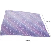 Verk Group Fluorescerende Pluche Deken 150x200cm - Zacht & Magisch Paars