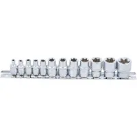 Bgs Doppenset E-profiel 1/4 en 3/8 E4 - E20, 12 delig