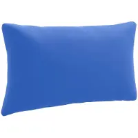 vidaXL Rugkussen PUTTEN 100% Polyester Koninklijk Blauw